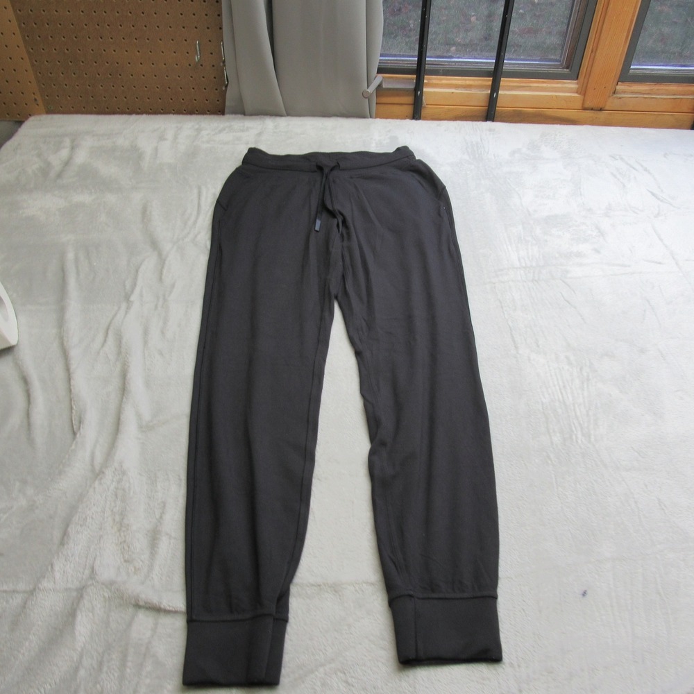 Lululemon Jogger Pants Womens 4 Black High Rise Drawstring Yoga Athletic 26x30